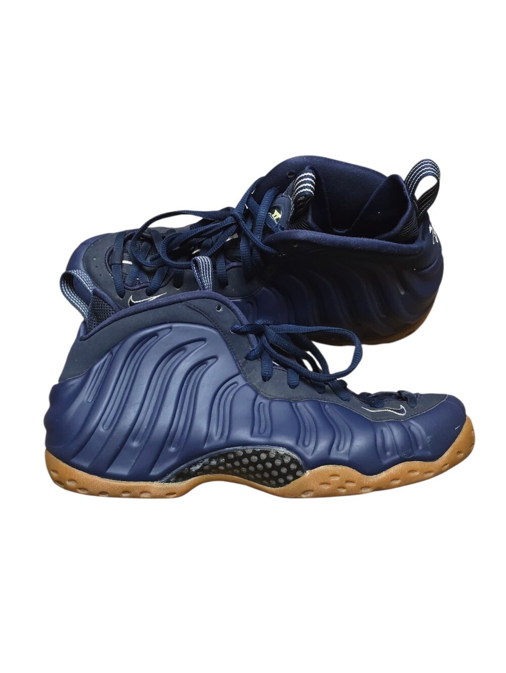 Nike Air Foamposite One Midnight Navy Gum Sole Men's Sneaker Sz 9